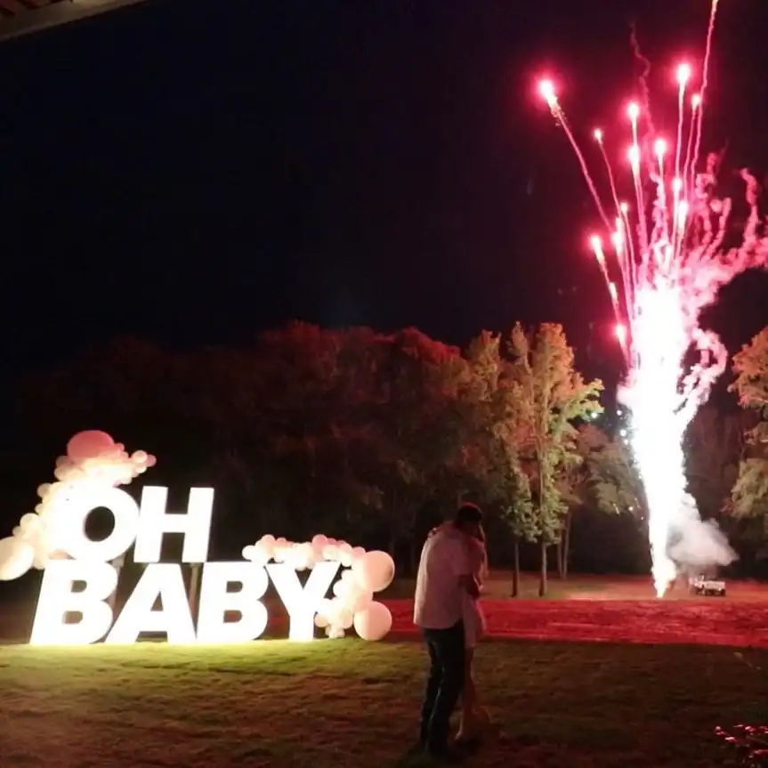 Gender reveal fireworks