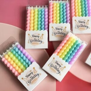 Pastel Twisted Candle
