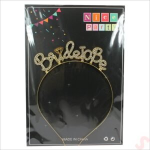 Gold Bride To Be Headband