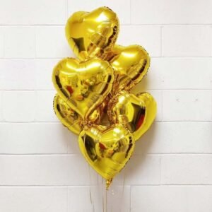 Gold Heart Foil Balloon