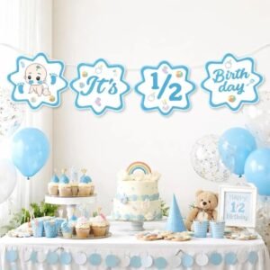 1/2 Birthday Paper Banners