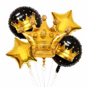 Crown Foil 5pcs Balloon Set
